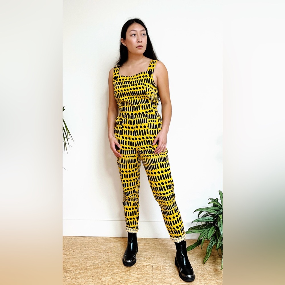 Nooworks Dorcas Print Overalls Sz. Small NEVER WORN